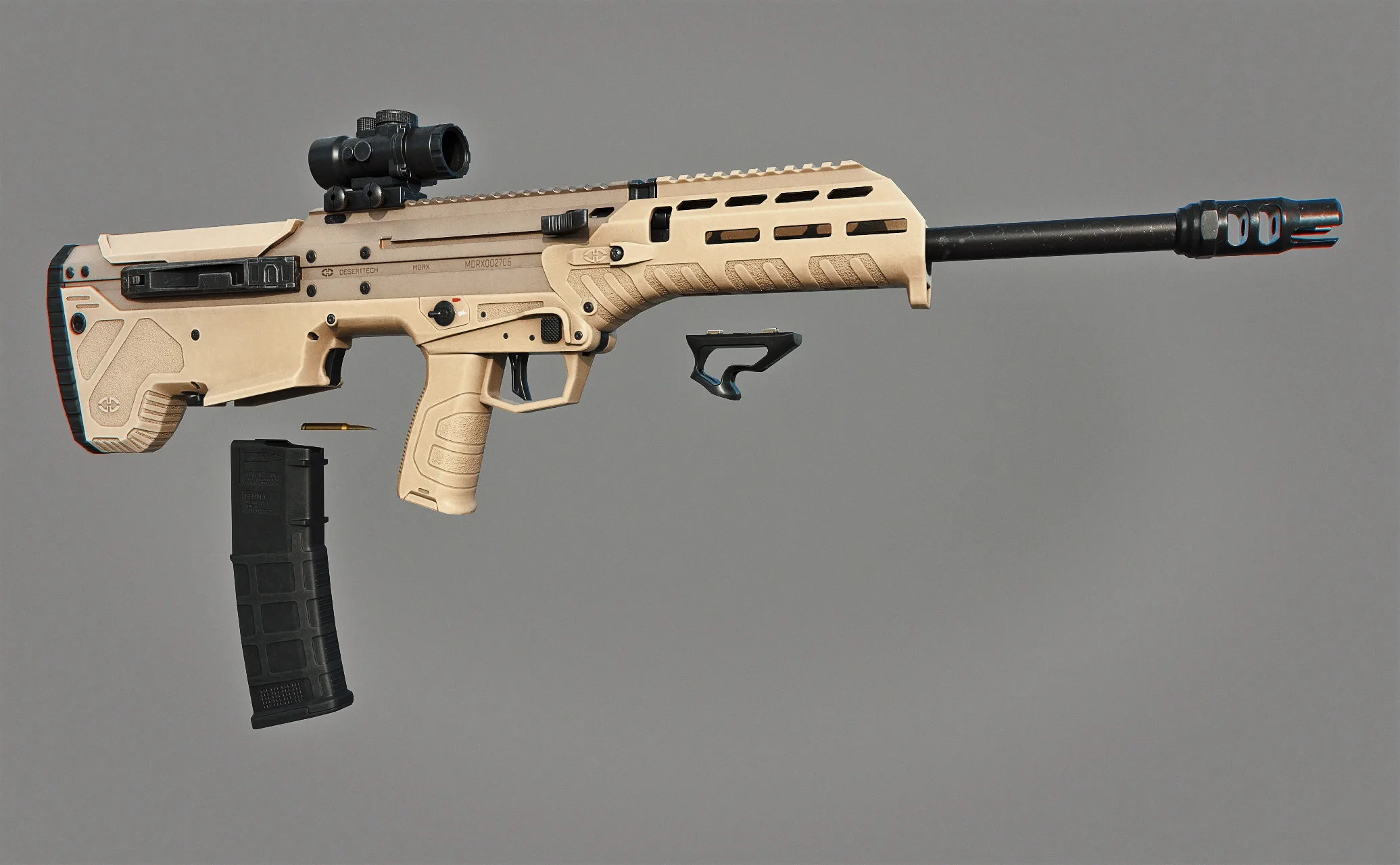 SILVERBACK MDR-X AIRSOFT AEG RIFLE — 3D model preview